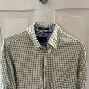 Orvis Blue and Green Plaid Men's Shirt